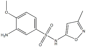 3-amino-4-methoxy-N-(3-methyl-1,2-oxazol-5-yl)benzene-1-sulfonamide 구조식 이미지