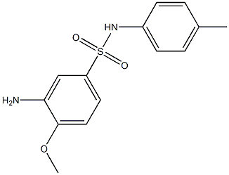 3-amino-4-methoxy-N-(4-methylphenyl)benzene-1-sulfonamide Structure