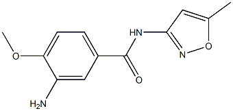 3-amino-4-methoxy-N-(5-methylisoxazol-3-yl)benzamide 구조식 이미지