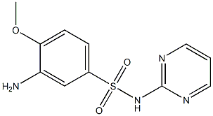 3-amino-4-methoxy-N-(pyrimidin-2-yl)benzene-1-sulfonamide Structure
