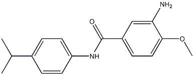 3-amino-4-methoxy-N-[4-(propan-2-yl)phenyl]benzamide Structure