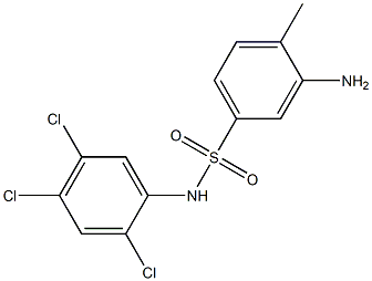 3-amino-4-methyl-N-(2,4,5-trichlorophenyl)benzene-1-sulfonamide 구조식 이미지