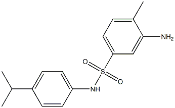 3-amino-4-methyl-N-[4-(propan-2-yl)phenyl]benzene-1-sulfonamide 구조식 이미지