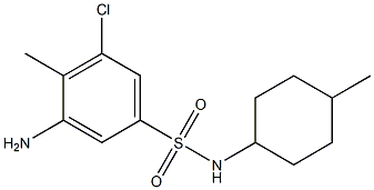 3-amino-5-chloro-4-methyl-N-(4-methylcyclohexyl)benzene-1-sulfonamide Structure
