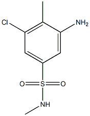 3-amino-5-chloro-N,4-dimethylbenzene-1-sulfonamide 구조식 이미지