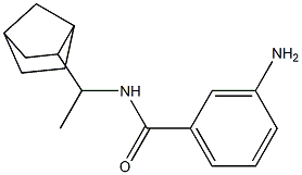 3-amino-N-(1-{bicyclo[2.2.1]heptan-2-yl}ethyl)benzamide 구조식 이미지