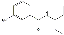 3-amino-N-(1-ethylpropyl)-2-methylbenzamide Structure