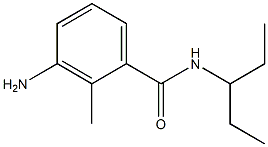 3-amino-N-(1-ethylpropyl)-2-methylbenzamide 구조식 이미지