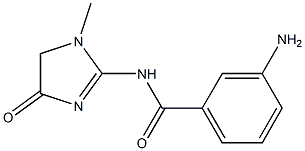 3-amino-N-(1-methyl-4-oxo-4,5-dihydro-1H-imidazol-2-yl)benzamide Structure