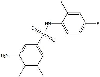 3-amino-N-(2,4-difluorophenyl)-4,5-dimethylbenzene-1-sulfonamide 구조식 이미지