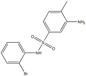 3-amino-N-(2-bromophenyl)-4-methylbenzene-1-sulfonamide 구조식 이미지