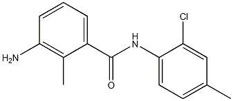 3-amino-N-(2-chloro-4-methylphenyl)-2-methylbenzamide 구조식 이미지