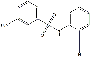 3-amino-N-(2-cyanophenyl)benzenesulfonamide Structure