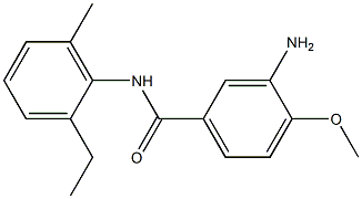 3-amino-N-(2-ethyl-6-methylphenyl)-4-methoxybenzamide 구조식 이미지