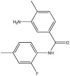 3-amino-N-(2-fluoro-4-methylphenyl)-4-methylbenzamide 구조식 이미지