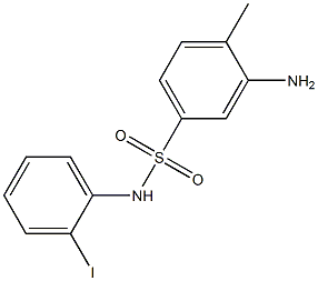3-amino-N-(2-iodophenyl)-4-methylbenzene-1-sulfonamide 구조식 이미지