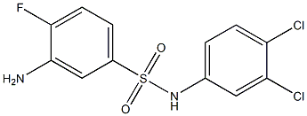 3-amino-N-(3,4-dichlorophenyl)-4-fluorobenzene-1-sulfonamide Structure