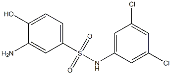 3-amino-N-(3,5-dichlorophenyl)-4-hydroxybenzene-1-sulfonamide 구조식 이미지