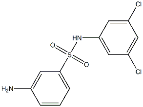 3-amino-N-(3,5-dichlorophenyl)benzene-1-sulfonamide Structure