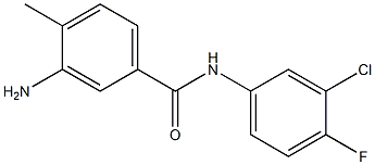 3-amino-N-(3-chloro-4-fluorophenyl)-4-methylbenzamide 구조식 이미지