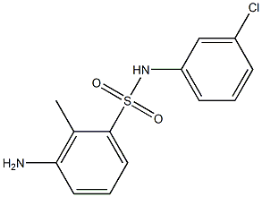 3-amino-N-(3-chlorophenyl)-2-methylbenzene-1-sulfonamide Structure