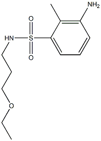 3-amino-N-(3-ethoxypropyl)-2-methylbenzene-1-sulfonamide 구조식 이미지