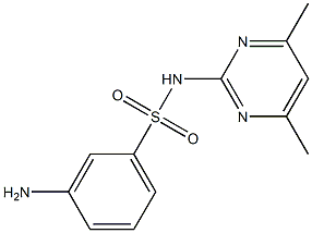 3-amino-N-(4,6-dimethylpyrimidin-2-yl)benzene-1-sulfonamide 구조식 이미지