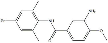 3-amino-N-(4-bromo-2,6-dimethylphenyl)-4-methoxybenzamide Structure