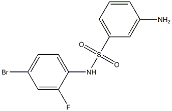 3-amino-N-(4-bromo-2-fluorophenyl)benzene-1-sulfonamide 구조식 이미지