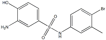 3-amino-N-(4-bromo-3-methylphenyl)-4-hydroxybenzene-1-sulfonamide 구조식 이미지