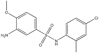 3-amino-N-(4-chloro-2-methylphenyl)-4-methoxybenzene-1-sulfonamide Structure