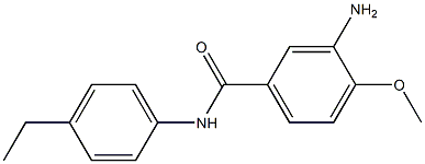 3-amino-N-(4-ethylphenyl)-4-methoxybenzamide 구조식 이미지