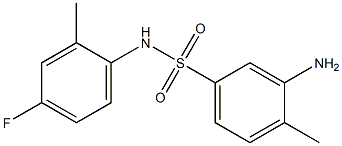 3-amino-N-(4-fluoro-2-methylphenyl)-4-methylbenzene-1-sulfonamide 구조식 이미지