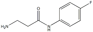 3-amino-N-(4-fluorophenyl)propanamide Structure