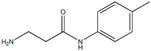 3-amino-N-(4-methylphenyl)propanamide 구조식 이미지