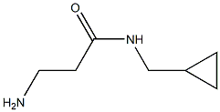 3-amino-N-(cyclopropylmethyl)propanamide Structure