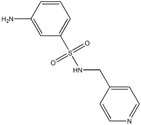 3-amino-N-(pyridin-4-ylmethyl)benzene-1-sulfonamide 구조식 이미지