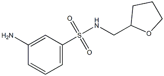 3-amino-N-(tetrahydrofuran-2-ylmethyl)benzenesulfonamide Structure