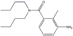 3-amino-N,N-dibutyl-2-methylbenzamide 구조식 이미지