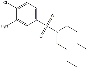 3-amino-N,N-dibutyl-4-chlorobenzene-1-sulfonamide 구조식 이미지