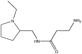 3-amino-N-[(1-ethylpyrrolidin-2-yl)methyl]propanamide Structure