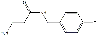 3-amino-N-[(4-chlorophenyl)methyl]propanamide 구조식 이미지