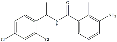 3-amino-N-[1-(2,4-dichlorophenyl)ethyl]-2-methylbenzamide 구조식 이미지