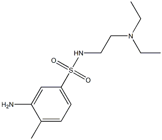 3-amino-N-[2-(diethylamino)ethyl]-4-methylbenzene-1-sulfonamide Structure