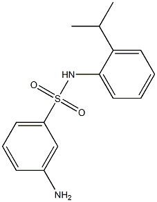 3-amino-N-[2-(propan-2-yl)phenyl]benzene-1-sulfonamide 구조식 이미지