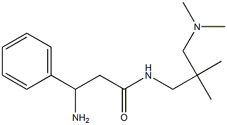 3-amino-N-[3-(dimethylamino)-2,2-dimethylpropyl]-3-phenylpropanamide Structure