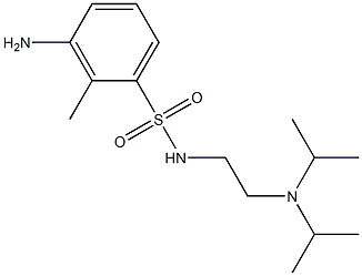 3-amino-N-{2-[bis(propan-2-yl)amino]ethyl}-2-methylbenzene-1-sulfonamide Structure