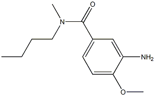 3-amino-N-butyl-4-methoxy-N-methylbenzamide 구조식 이미지