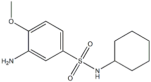 3-amino-N-cyclohexyl-4-methoxybenzene-1-sulfonamide Structure
