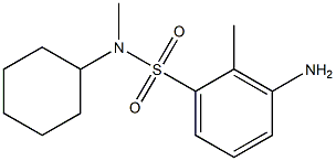 3-amino-N-cyclohexyl-N,2-dimethylbenzene-1-sulfonamide 구조식 이미지